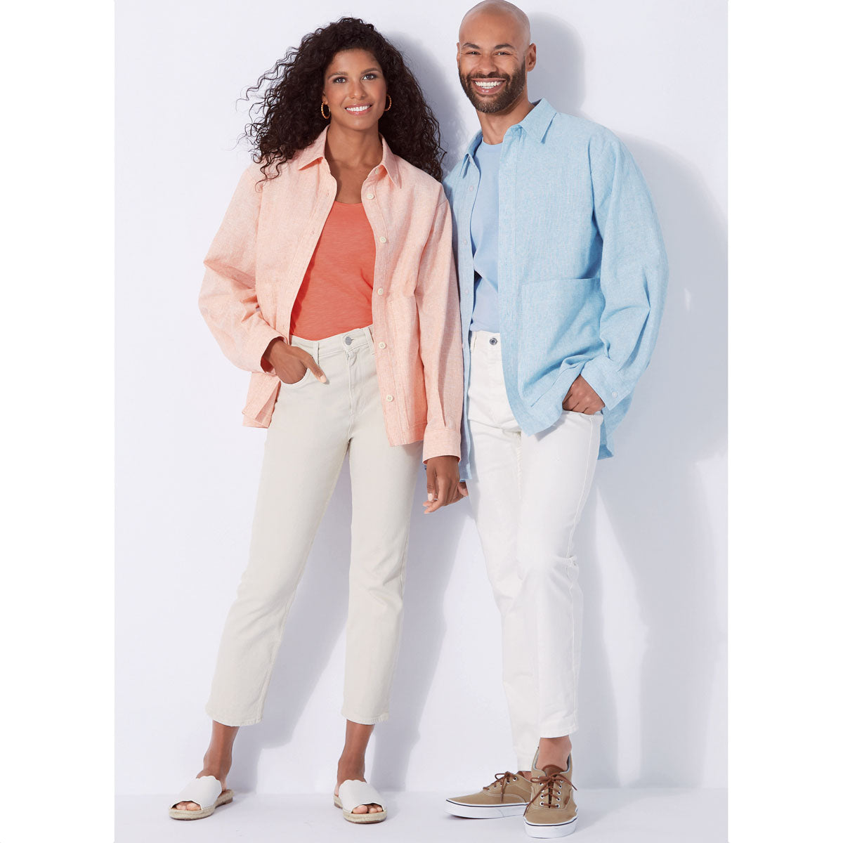 Unisex Shirt New Look Sewing Pattern 6724. Size XS-XL. – Sew Essential