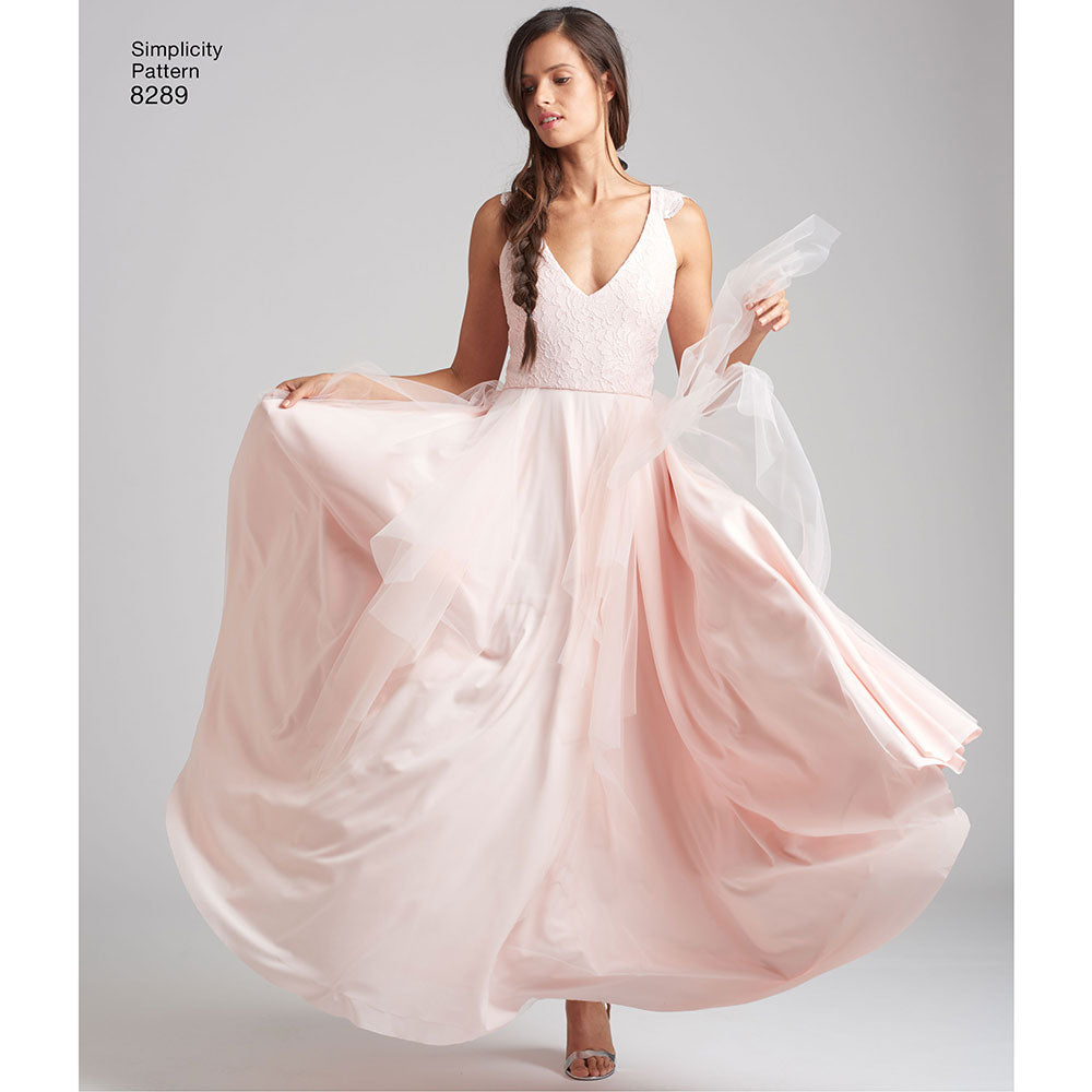 Misses Special Occasion Dresses Simplicity Sewing Pattern 8289  Sew  Essential
