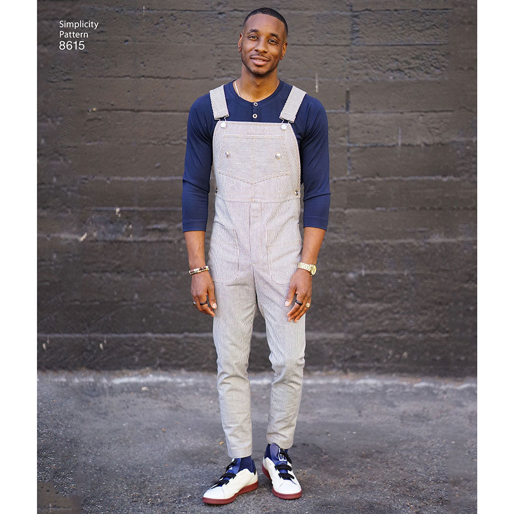 Mens Vintage Jumpsuit and Overalls Simplicity Sewing Pattern 8615