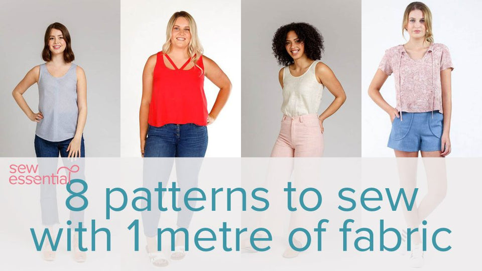 8 Patterns to Sew with 1m of Fabric | Sewing Tips, Tutorials, Projects ...