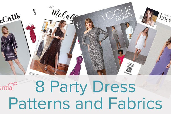 8 Party Dress Sewing Patterns & Fabrics