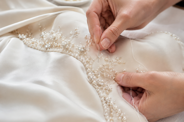 Adding Decorative Details to Wedding Dress Patterns