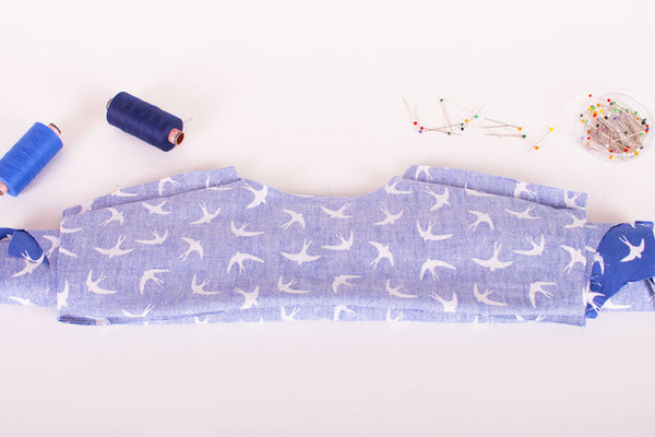 How to Machine Sew a Shirt Yoke - the Burrito Method
