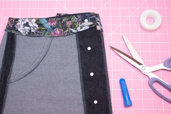 How to Sew a False Pocket on Jeans and Skirts