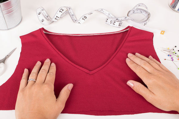 How to Sew a Knit or Jersey V Neck