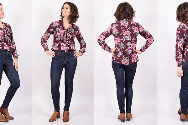 Sewing the Sew Over It Pussy Bow Blouse