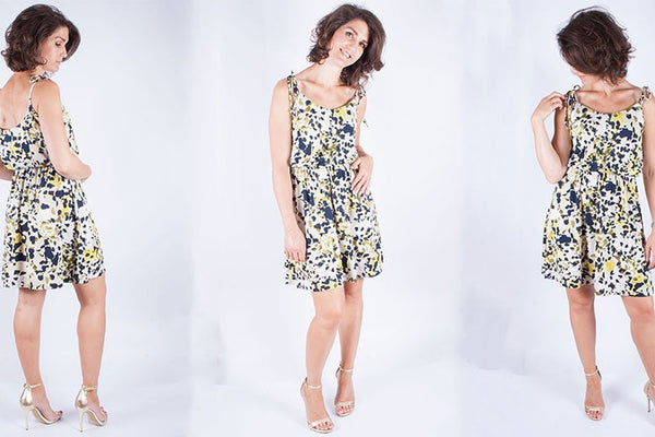 Sewing The Saltspring Dress By Sewaholic Patterns & A Trick For Making Summer Dress Straps