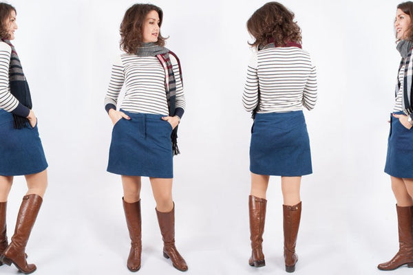 Sewing A Denim Moss Skirt & Bouncing Back From A Difficult Project