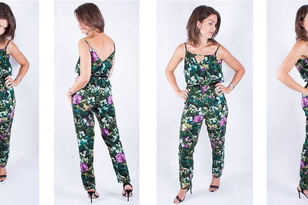 Simplicity 1114 Jumpsuit Pattern In John Kaldor Hermione Fabric
