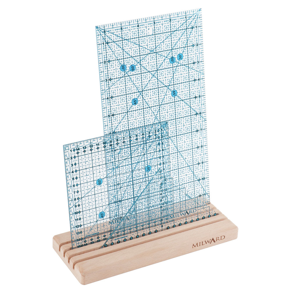 Dt Ruler Storage Milward Ruler Storage Rack. 4 Slots. Beech Wood. – Sew Essential
