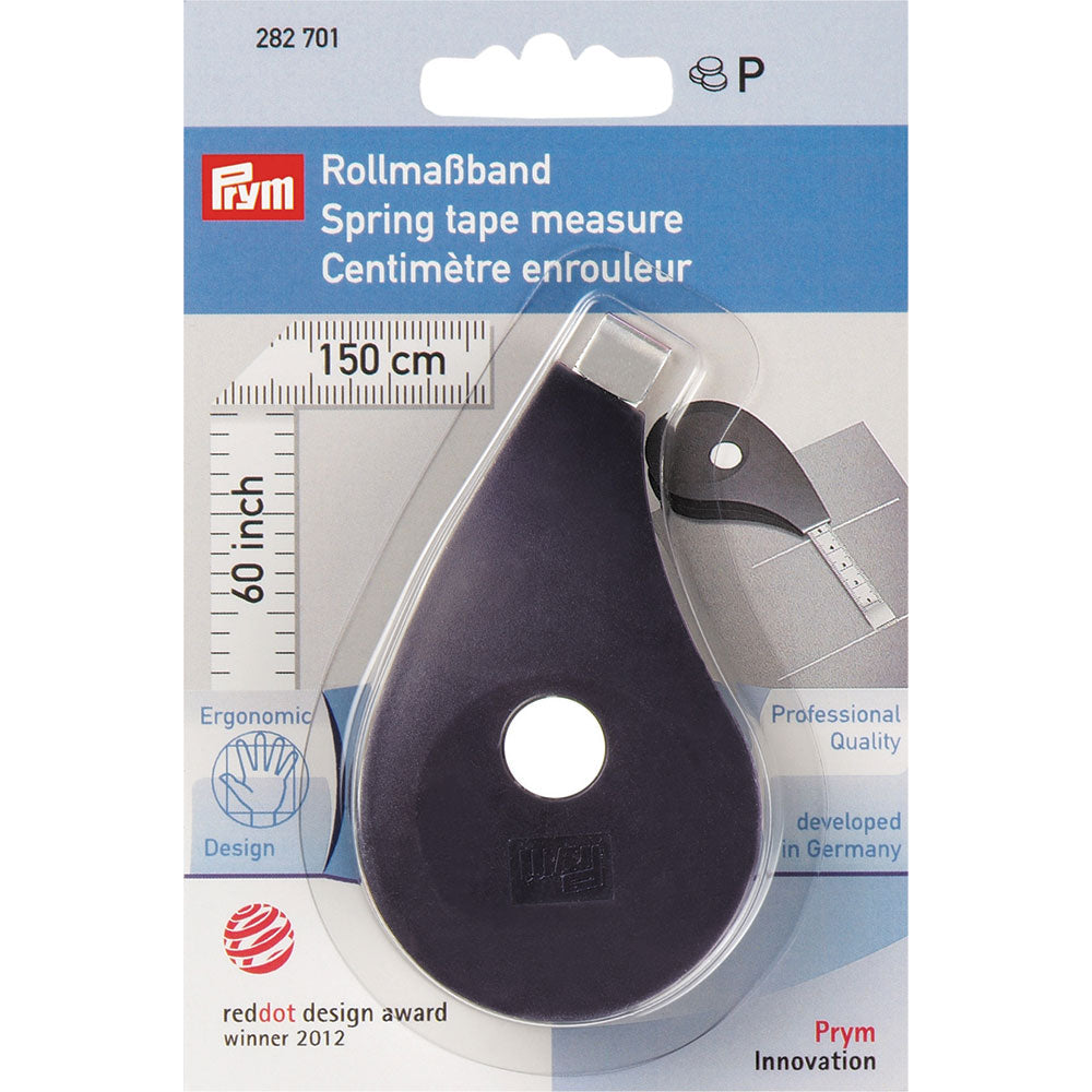 Measuring Tape Spring Design Prym Spring Tape Measure Ergonomic Imperial 60 Inch – Sew Essential