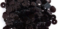 Gutermann Cupped Sequins. 6mm. Tube. Black. (1000)
