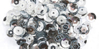 Gutermann Cupped Sequins. 6mm. Tube. Silver. (1005)