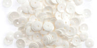 Gutermann Cupped Sequins. 6mm. Tube. White. (1016)