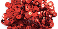 Gutermann Cupped Sequins. 6mm. Tube. Red. (4545)