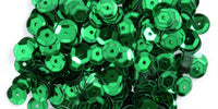 Gutermann Cupped Sequins. 6mm. Tube. Bright Green. (8260)