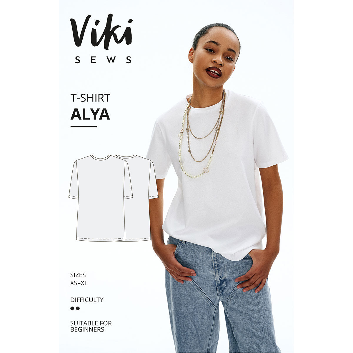 Alya T-Shirt Viki Sews Sewing Pattern. Size 6-24. – Sew Essential
