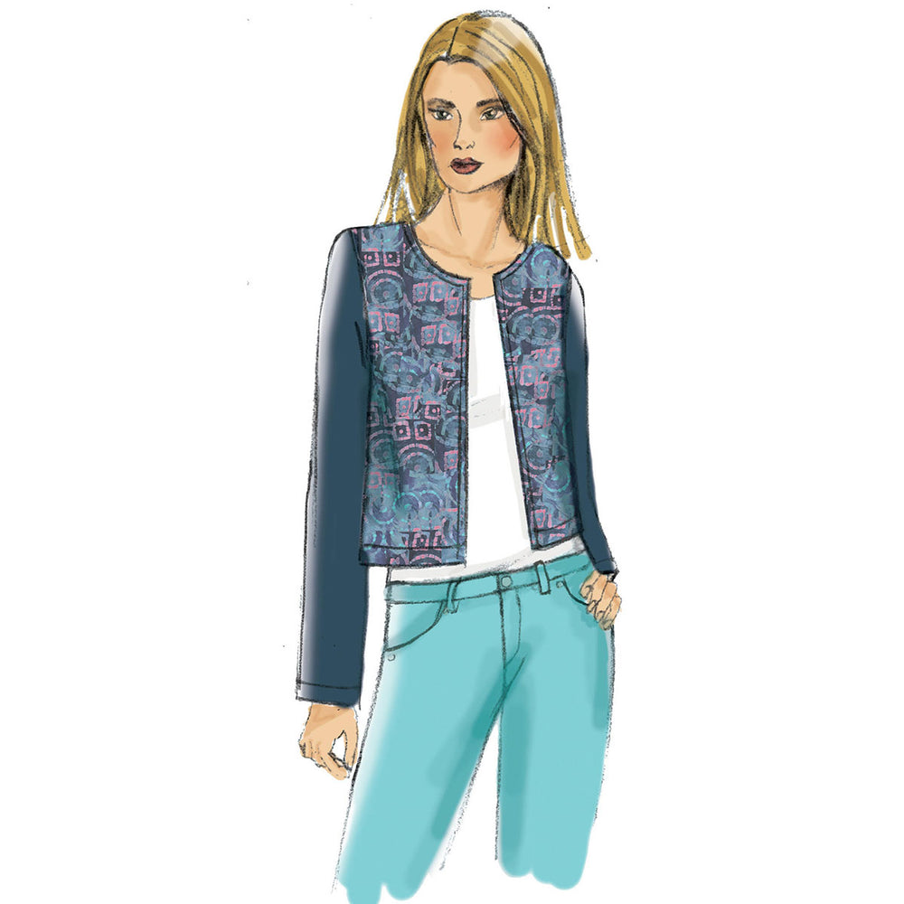 Open Jackets Pattern Misses Open-Front Jackets Butterick Sewing Pattern 6328 – Sew Essential