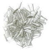 Craft Factory Bugle Beads 6mm. Silver.