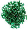 Craft Factory Bugle Beads 6mm. Green.