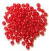 Craft Factory Pearls - Plastic. Red. 3mm.