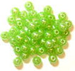 Craft Factory Pearls - Plastic. Lime Green. 5mm.