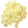 Craft Factory Pearls - Plastic. Cream. 6mm.
