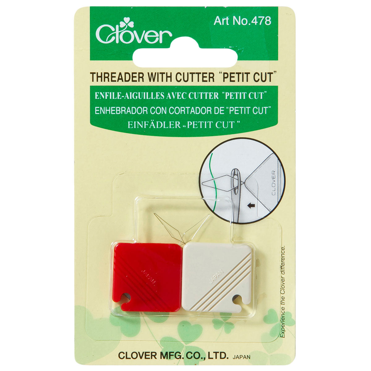 Clover Threader With Cutter – Sew Essential