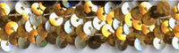 Essential Trimmings - Gold Stretch Sequins. 20mm x 10m.