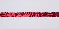 Essential Trimmings - Red Stretch Sequins. 20mm x 10m.