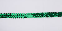 Essential Trimmings - Green Stretch Sequins. 20mm x 10m.