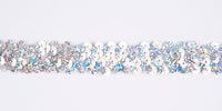Essential Trimmings - Holographic Silver Stretch Sequins. 20mm x 10m.