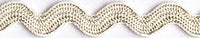 Natural Rayon Ric Rac. 8mm x 50m.