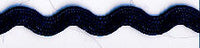 Navy Blue Rayon Ric Rac. 8mm x 50m.