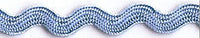 Sky Blue Rayon Ric Rac. 8mm x 50m.