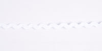 White Rayon Ric Rac. 8mm x 50m.