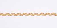 Gold Metallic Rayon Ric Rac. 5mm x 50m.