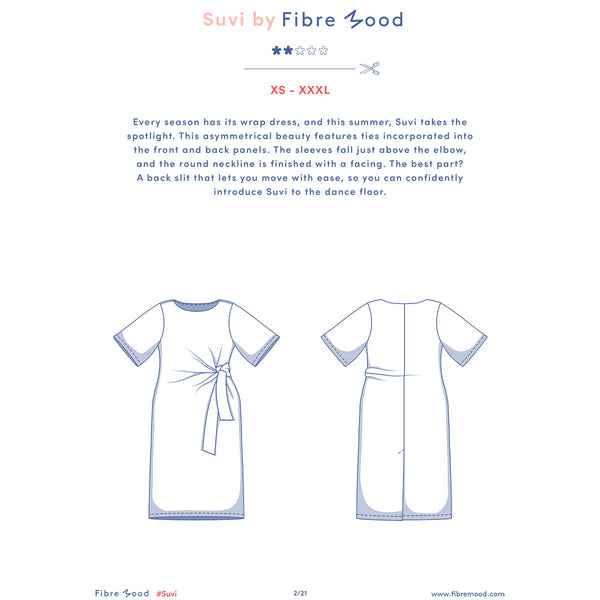 Suvi Dress Fibre Mood Sewing Pattern – Sew Essential