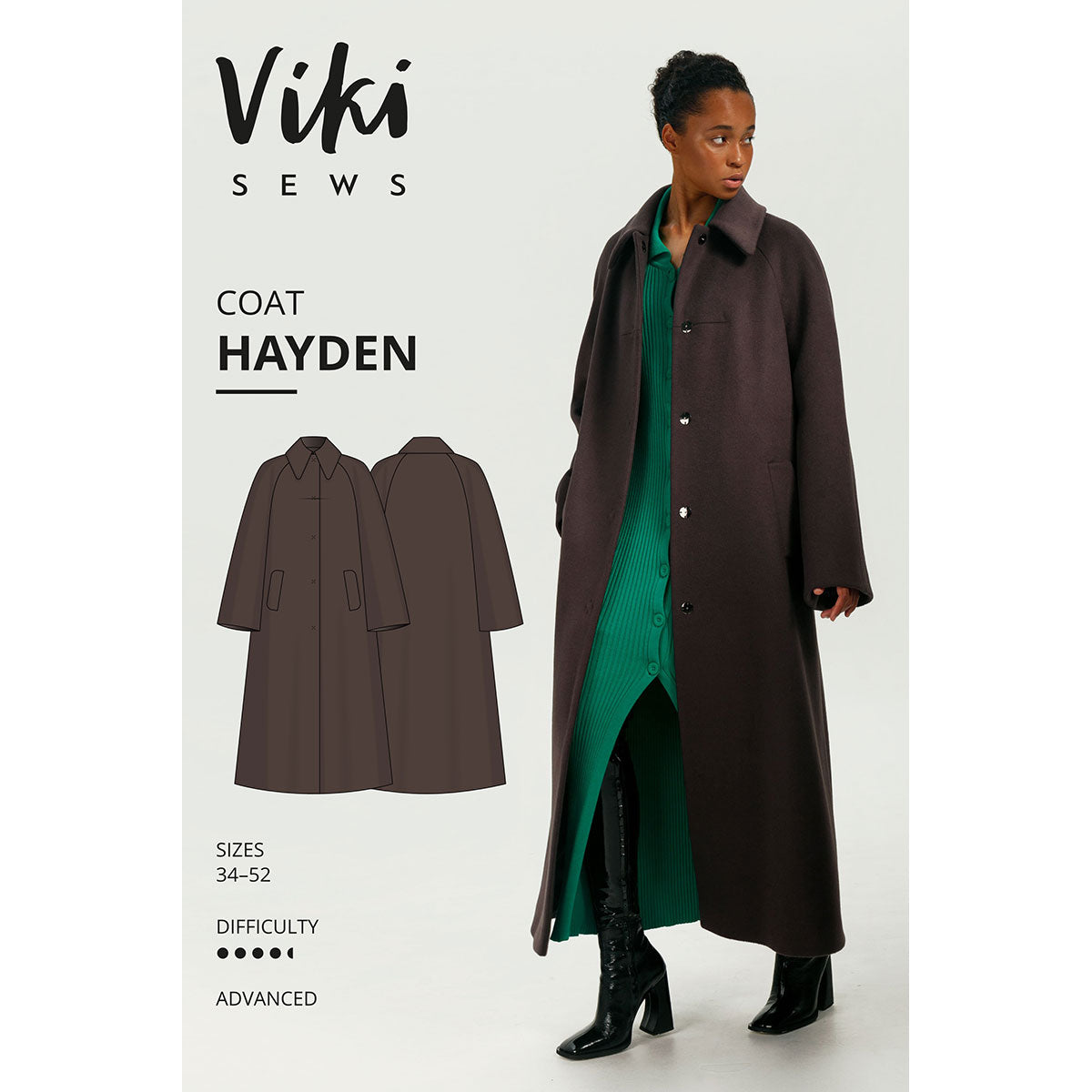Hayden Coat Viki Sews Sewing Pattern. Size 6-24. – Sew Essential