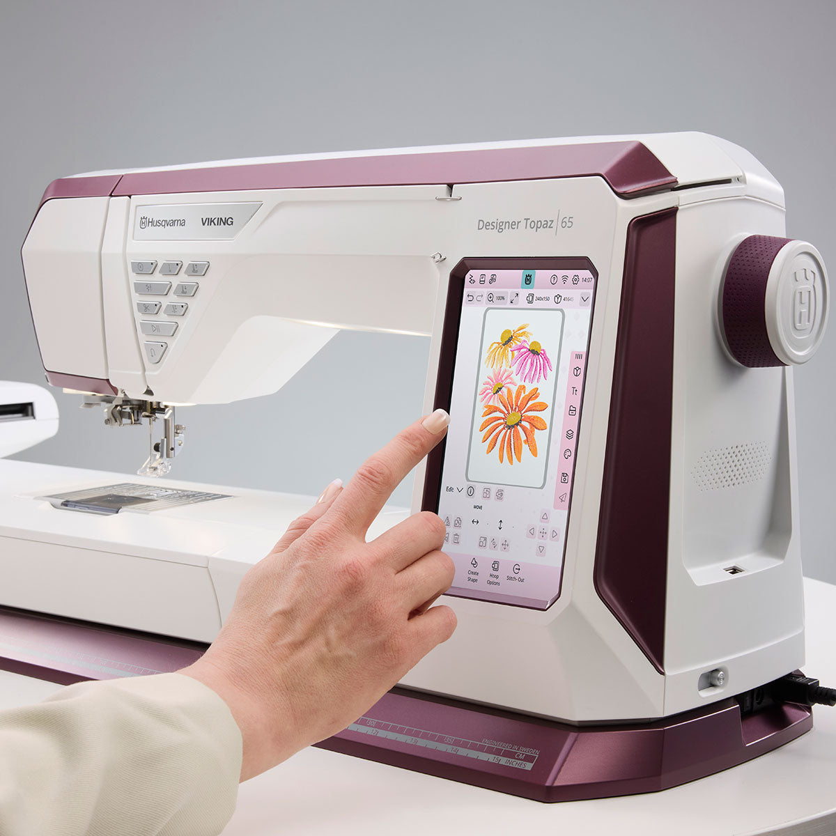Husqvarna Viking Designer Topaz 65 Embroidery Machine – Sew Essential