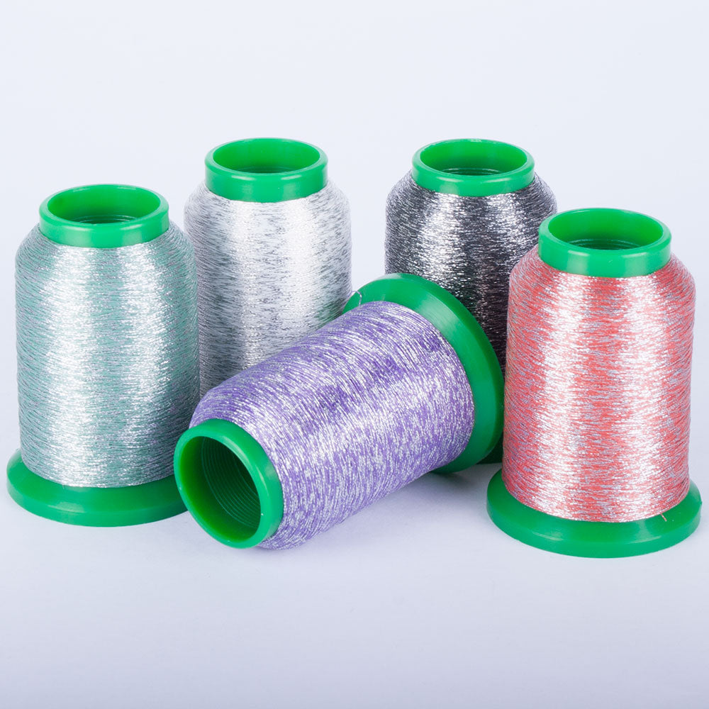 Isamet Two-Tone Metallic Embroidery Thread. 1000m. Fashion Silver ...