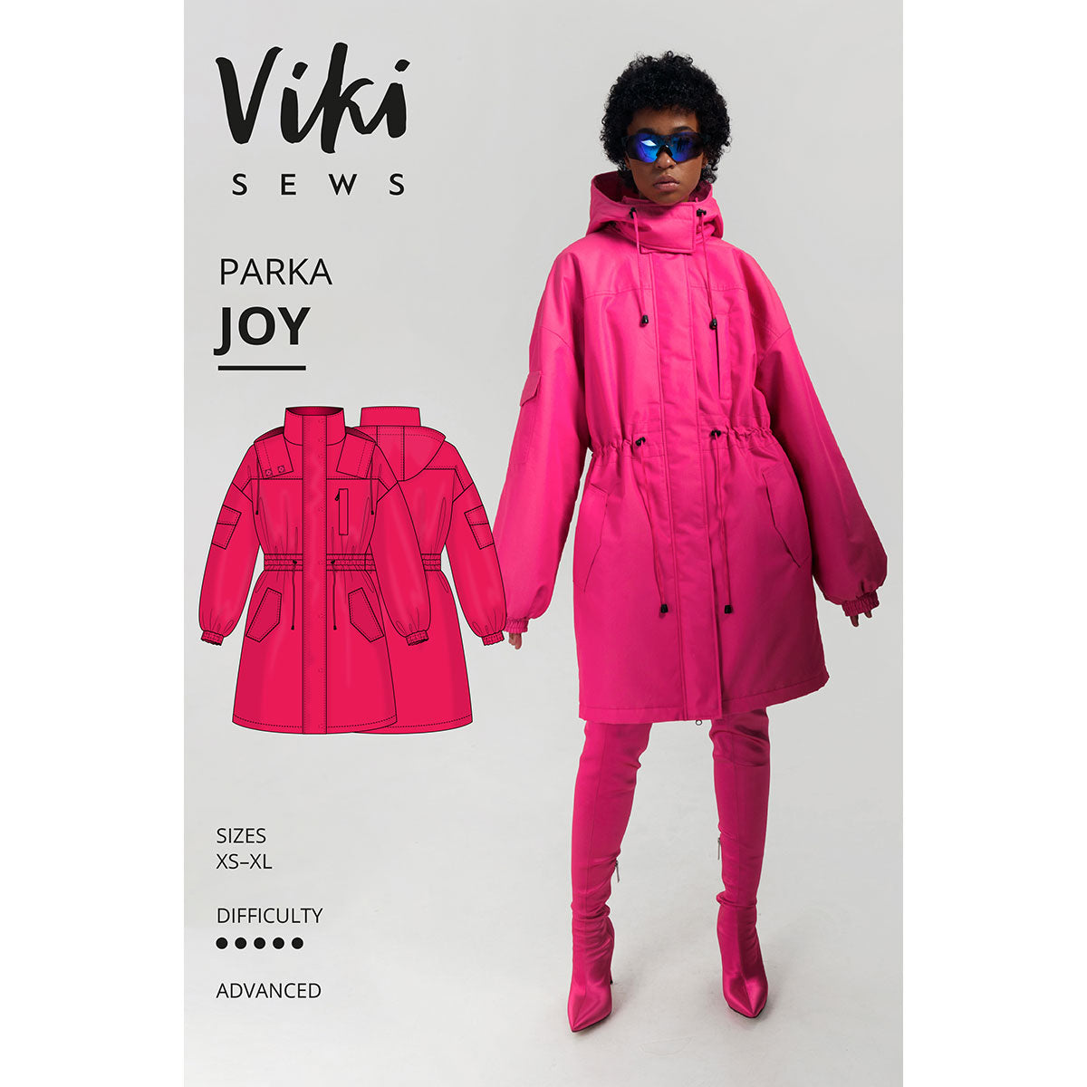 Joy Parka Viki Sews Sewing Pattern. Size 6-24. – Sew Essential