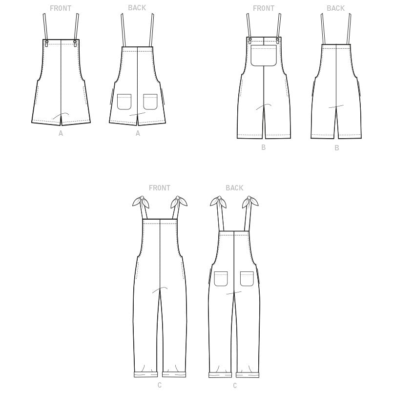Pattern For Overalls Misses Overalls McCalls Sewing Pattern 8204 – Sew Essential