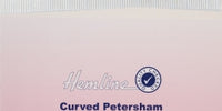 Hemline Curved Petersham. 40m x 25mm Roll. White.