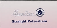 Hemline Straight Petersham. 25mm x 25m Roll. Black.
