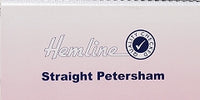 Hemline Straight Petersham. 25mm x 25m Roll. White.