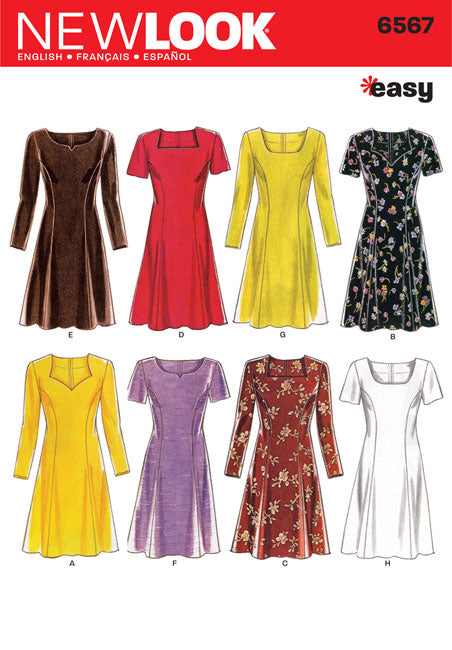 Princess Line Sewing Patterns Misses Princess Line Dress New Look Sewing Pattern No. 6567 – Sew Essential