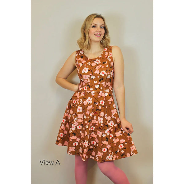 Idun Jersey Dress Ploen Sewing Pattern. Size 4-22