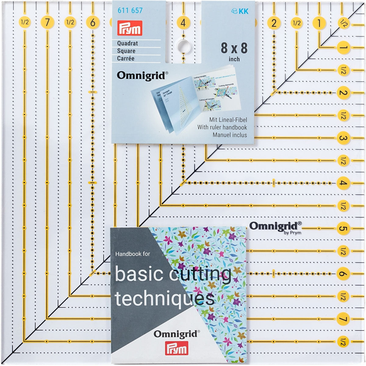 Omnigrid Patchwork Ruler Square 8 x 8 Inch – Sew Essential