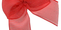 Chiffon Bow. 30mm Qty 100. Red.